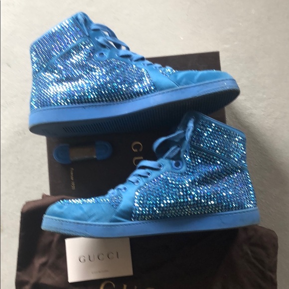 Gucci | Shoes | Mens Gucci Sneakers With Swarovski Crystals | Poshmark